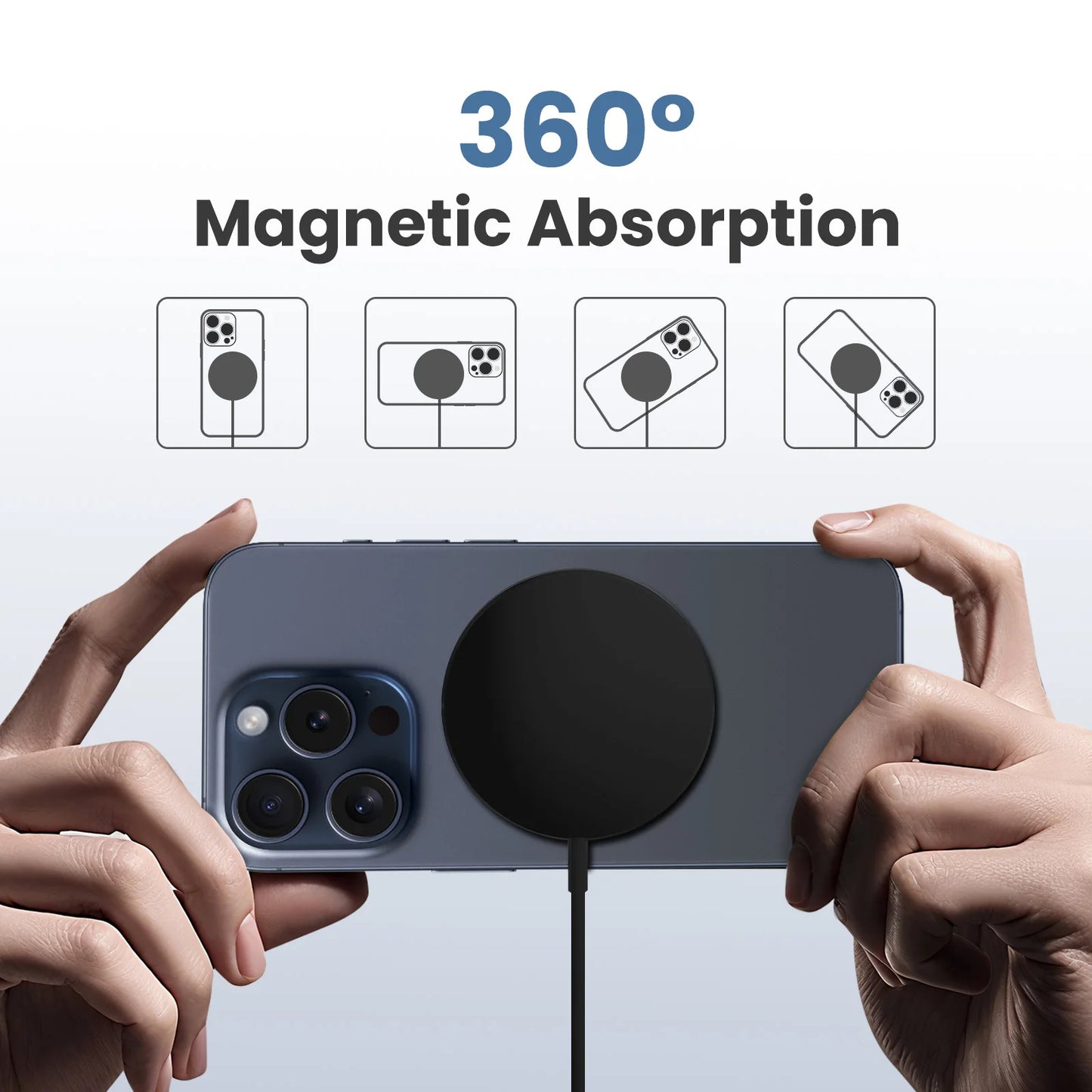 Magnetic Wireless Charger Fast Charging Dock Station