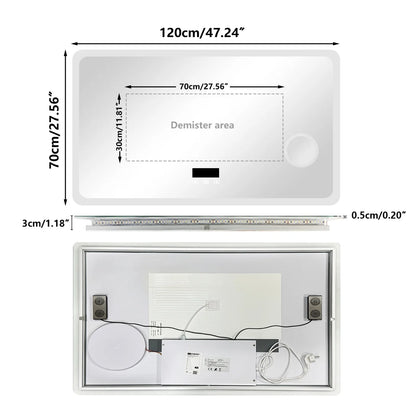 LED Bluetooth Bathroom Mirror