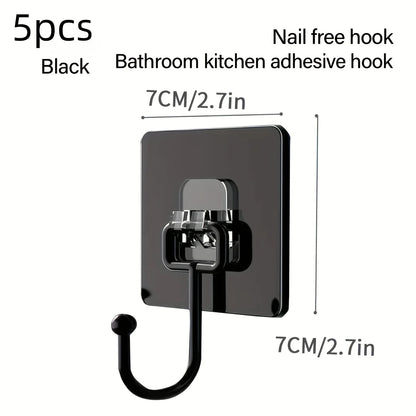Heavy Duty Wall Hooks - Self Adhesive Multi-Purpose