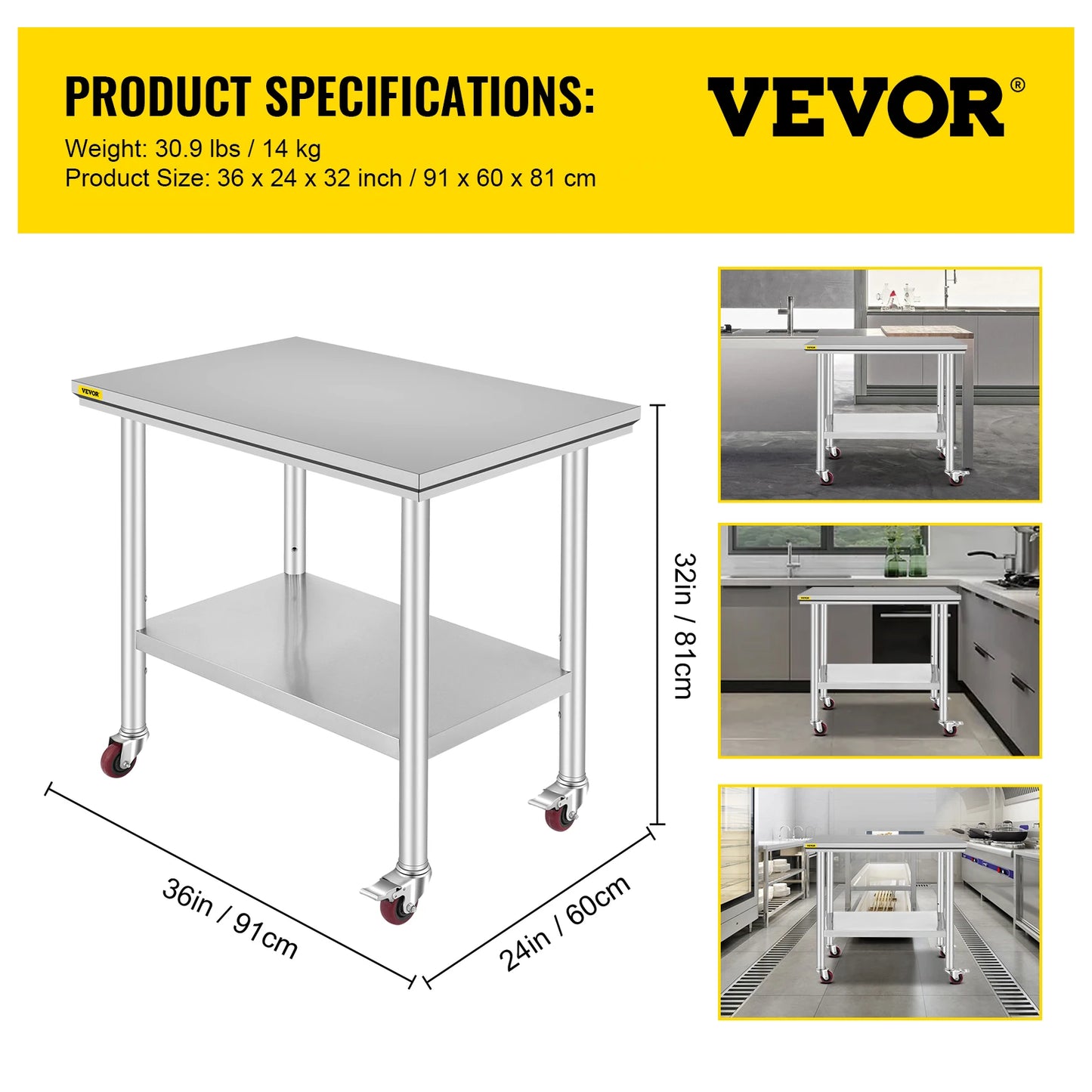 Stainless Steel Worktable