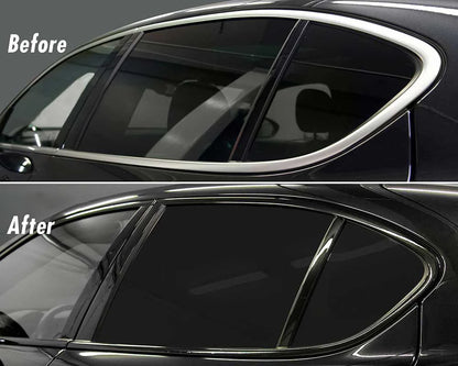 Glossy Black Vinyl Wrap Stripes