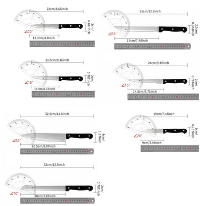 15pcs Chef Set Stainless Steel Kitchen Knives