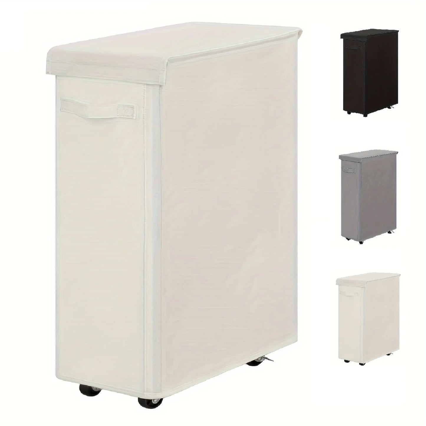 Laundry Basket with Wheels and Lid