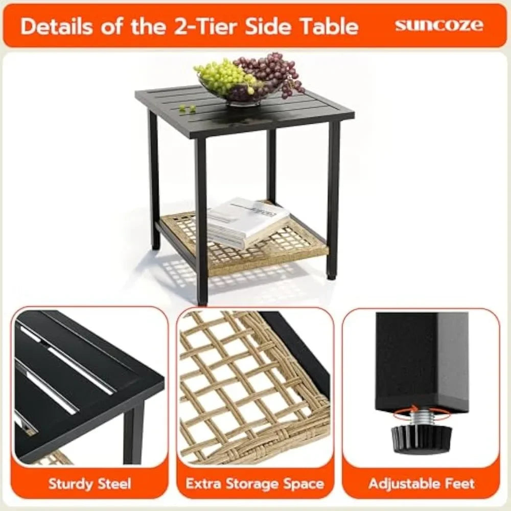 3 Piece Patio Furniture Set