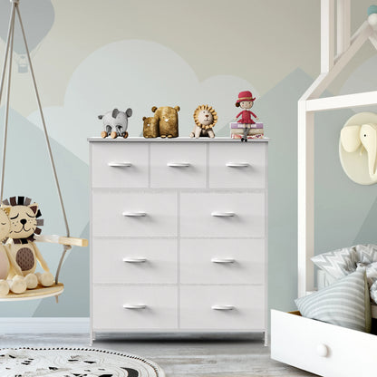 9 Drawer Fabric Dresser