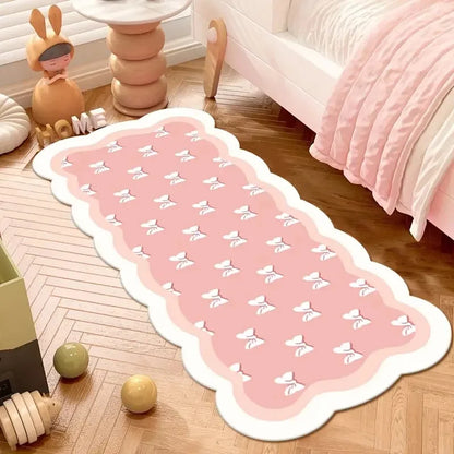 Pink Heart Carpet, Girl's Room Decoration