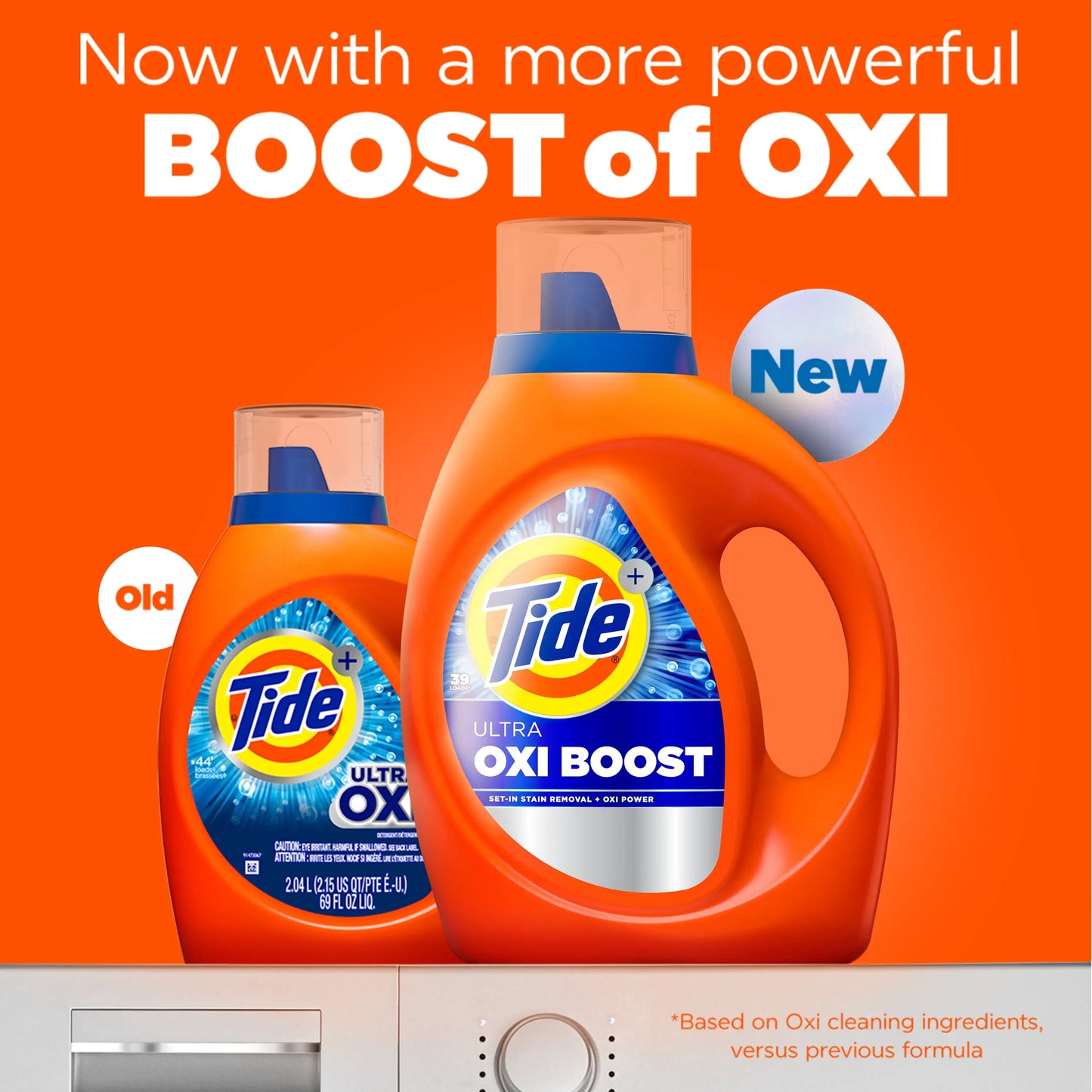 Tide + Oxi Liquid Laundry Detergent, Advanced Stain Remover