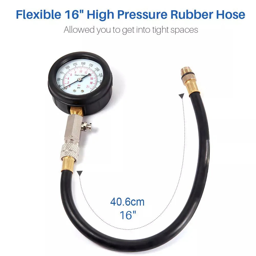 Petrol Engine Cylinder Compression Tester Kit
