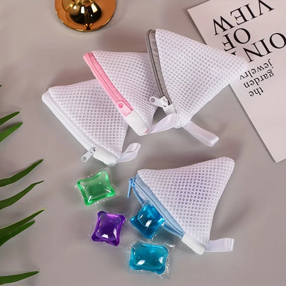 Laundry Sock & Small Item Storage Bags with Zipper Closure