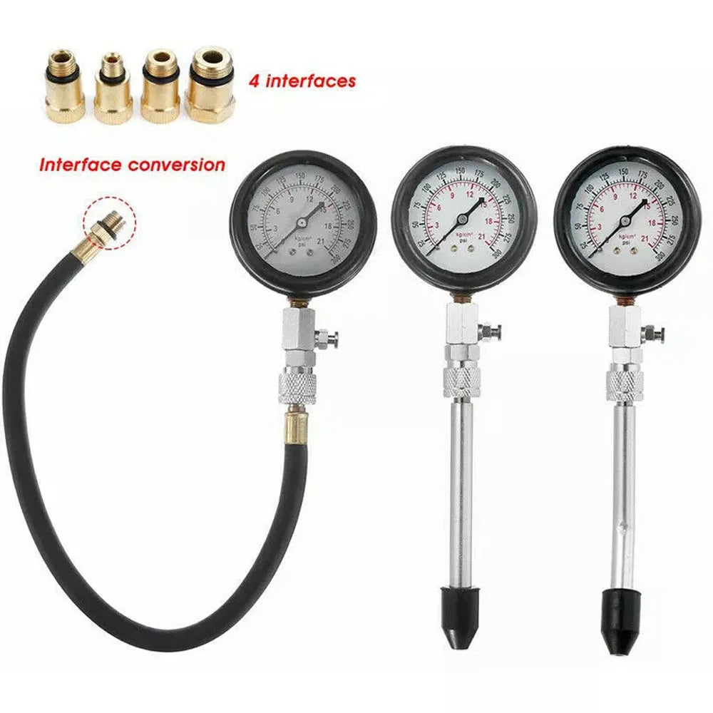 Petrol Engine Cylinder Compression Tester Kit