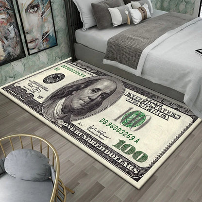 Creative Dollar Money Print Rug